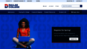 What Dcccd.edu website looked like in 2021 (3 years ago)