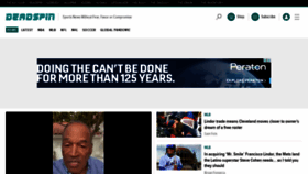 What Deadspin.com website looked like in 2021 (3 years ago)
