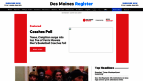 What Desmoinesregister.com website looked like in 2021 (3 years ago)
