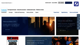 What Deutsche-bank.de website looked like in 2021 (3 years ago)