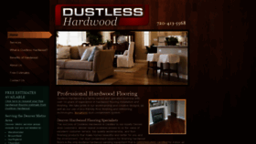 What Dustlesshardwood.com website looked like in 2021 (3 years ago)