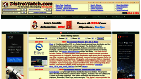 What Distrowatch.com website looked like in 2021 (3 years ago)