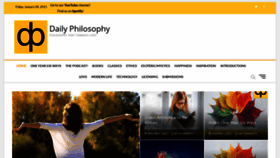 What Daily-philosophy.com website looked like in 2021 (3 years ago)