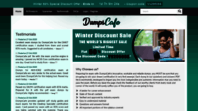 What Dumpscafe.com website looked like in 2021 (3 years ago)