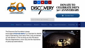 What Discoveryeye.org website looked like in 2021 (3 years ago)
