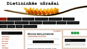 What Dietininkesuzrasai.info website looked like in 2021 (3 years ago)