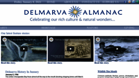 What Delmarva-almanac.com website looked like in 2021 (3 years ago)