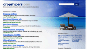 What Dropshipers.com website looked like in 2011 (13 years ago)