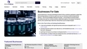 What Dealstream.com website looked like in 2021 (4 years ago)