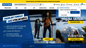 What Decathlon.cz website looked like in 2021 (3 years ago)