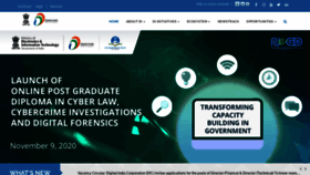 What Digitalindia.gov.in website looked like in 2021 (3 years ago)