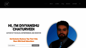 What Divyanshuchaturvedi.com website looked like in 2021 (3 years ago)