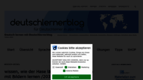 What Deutschlernerblog.de website looked like in 2021 (3 years ago)