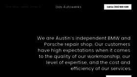 What Dasautowerks.com website looked like in 2021 (3 years ago)