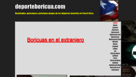 What Deporteboricua.com website looked like in 2021 (3 years ago)