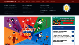 What Depedmarikina.ph website looked like in 2021 (3 years ago)