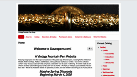 What Davespens.com website looked like in 2021 (3 years ago)