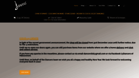 What Dancersltd.co.uk website looked like in 2021 (4 years ago)