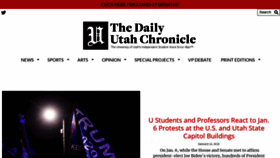 What Dailyutahchronicle.com website looked like in 2021 (3 years ago)
