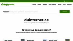 What Duinternet.ae website looked like in 2021 (3 years ago)