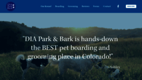 What Diaparkandbark.com website looked like in 2021 (3 years ago)