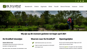 What Dekruidhof.nl website looked like in 2021 (3 years ago)