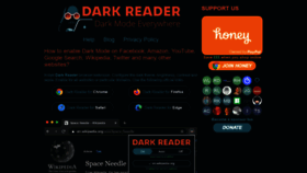 What Darkreader.org website looked like in 2021 (3 years ago)