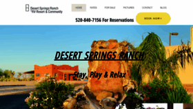 What Desertspringsranch.com website looked like in 2021 (3 years ago)