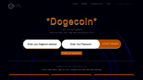 What Dogemining.cloud website looked like in 2021 (3 years ago)