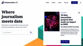 What Datajournalism.com website looked like in 2021 (3 years ago)