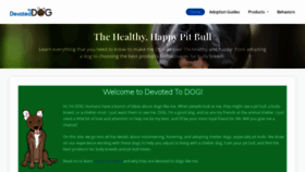 What Devotedtodog.com website looked like in 2021 (3 years ago)