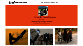 What Dawntoduskllamas.com website looked like in 2021 (5 years ago)