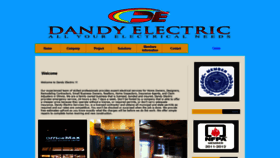 What Dandyelectric.net website looked like in 2021 (3 years ago)