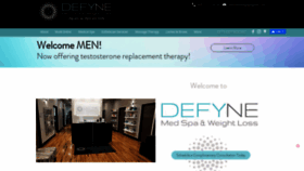 What Defynemedspa.com website looked like in 2021 (3 years ago)