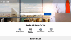 What Drjobs.ae website looked like in 2021 (3 years ago)