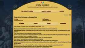 What Dailygospel.org website looked like in 2021 (3 years ago)