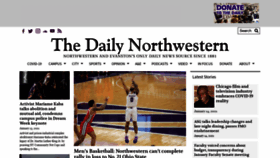 What Dailynorthwestern.com website looked like in 2021 (3 years ago)