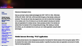 What Developershome.com website looked like in 2021 (4 years ago)
