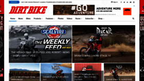 What Dirtbikemagazine.com website looked like in 2021 (3 years ago)