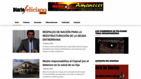 What Diariofeliciano.com.ar website looked like in 2021 (3 years ago)