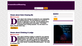 What Dreamaboutmeaning.com website looked like in 2021 (3 years ago)