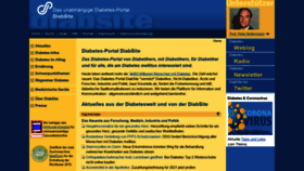 What Diabsite.de website looked like in 2021 (3 years ago)