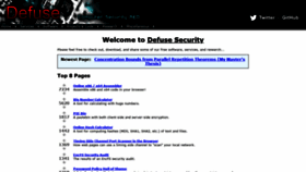 What Defuse.ca website looked like in 2021 (5 years ago)
