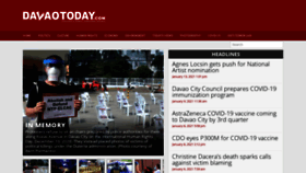 What Davaotoday.com website looked like in 2021 (3 years ago)