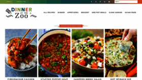 What Dinneratthezoo.com website looked like in 2021 (3 years ago)