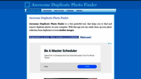 What Duplicate-finder.com website looked like in 2021 (3 years ago)