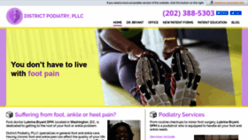 What Districtpodiatry.com website looked like in 2021 (3 years ago)