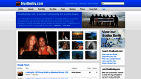 What Divebuddy.com website looked like in 2021 (3 years ago)