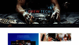 What Drewtechtv.com website looked like in 2021 (3 years ago)