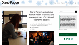 What Dianepagen.com website looked like in 2021 (3 years ago)